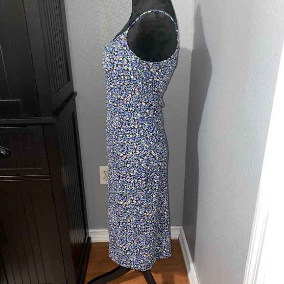 A. Byer Dress Size M Floral Midi Whimsigoth Gothic Romance Dark Academia Moody - Picture 7 of 9